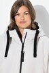 Functionele jas, oversized, teddy voering, capuchon, 2-wegrits