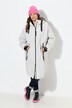 Functionele jas, oversized, teddy voering, capuchon, 2-wegrits