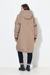 Functionele jas, oversized, teddy voering, capuchon, 2-wegrits