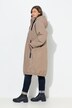 Functionele jas, oversized, teddy voering, capuchon, 2-wegrits