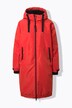 Functionele jas, oversized, teddy voering, capuchon, 2-wegrits