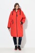Functionele jas, oversized, teddy voering, capuchon, 2-wegrits