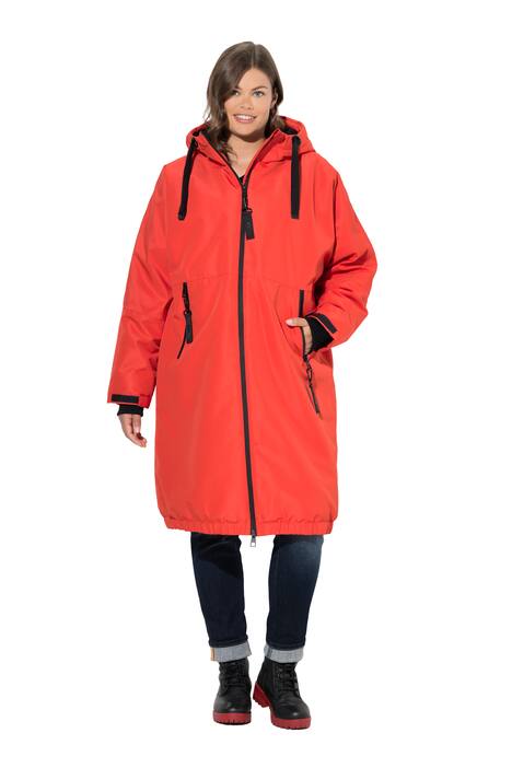 Funkční bunda, oversize, teddy podšívka, kapuce, dvoucestný zip