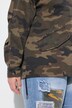 Jakke, kasseformet, camouflage, bindebånd i sømmen