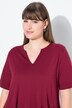 Eco Cotton Short Sleeve Godet Pleated Knit Tunic