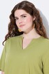 Eco Cotton Short Sleeve Godet Pleated Knit Tunic
