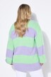 Cardigan dal taglio oversize con righe marcate e laccetto