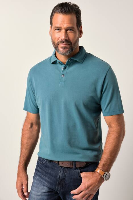 JP1880 Poloshirt, Halbarm, Piqué, Haikragen, Vintage Look, bis 8 XL