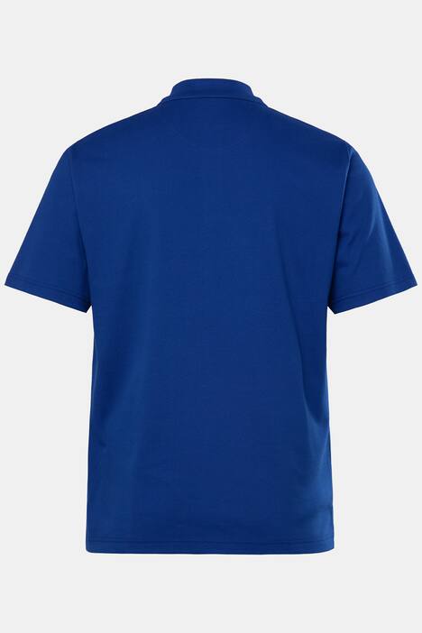 Maglia polo Boston Park in piqué operato con zip e mezze maniche, fino alla tg. 84/86