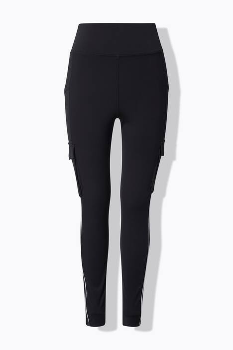 Legging de sport en power stretch, poches cargo et éléments réfléchissants
