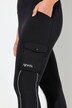 Legging de sport en power stretch, poches cargo et éléments réfléchissants