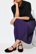 Samt-Ballerinas, Riemchen, Blockabsatz, Weite H