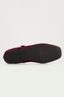Samt-Ballerinas, Riemchen, Blockabsatz, Weite H