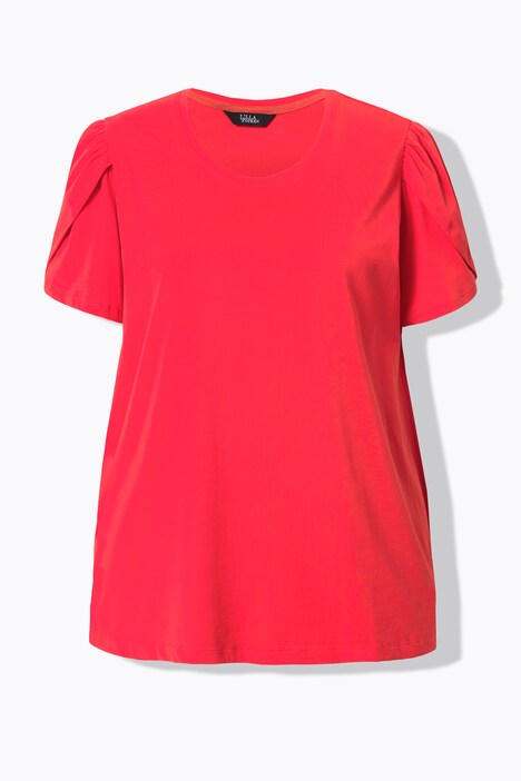 T-skjorte, lagdelt look, A-linje, rund hals, korte ermer