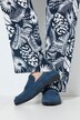 Mocassins en cuir, talon bottier – largeur H
