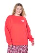 Mikina, oversize, potisk