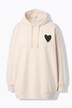 Hoodie, oversized, capuchon, heart prints