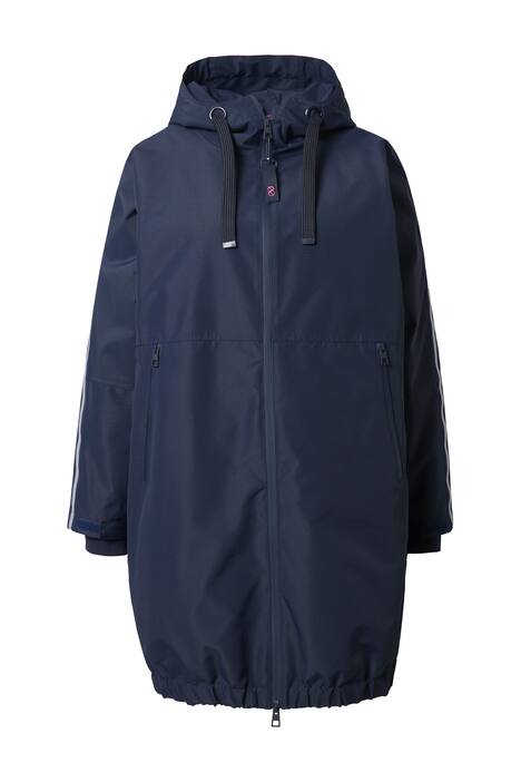 Funkční bunda, oversize, prošívaná podšívka, kapuce, dvoucestný zip