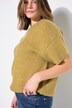 Trui, oversized model, fancybreisel, korte mouw