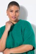 Pull oversize, manches courtes, maille fantaisie