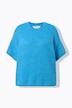 Pull oversize, manches courtes, maille fantaisie