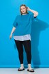 Pull oversize, manches courtes, maille fantaisie