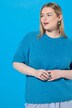 Pull oversize, manches courtes, maille fantaisie