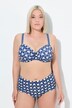 Soutien-gorge motif cœurs, bonnets souples avec armatures - bonnet B-F