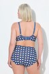 Soutien-gorge motif cœurs, bonnets souples avec armatures - bonnet B-F