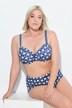 Soutien-gorge motif cœurs, bonnets souples avec armatures - bonnet B-F