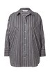 Košilová halenka, oversize, pruhy