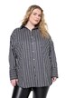 Košilová halenka, oversize, pruhy