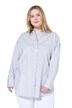 Košilová halenka, oversize, pruhy