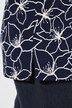 T-shirt, bloemen, A-lijn, tuniekhals, korte mouw