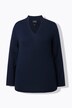 Pull à teneur en soie, col jabot et manches longues