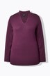 Pull à teneur en soie, col jabot et manches longues