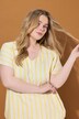 Bluseskjorte, oversized med striber