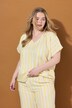 Bluseskjorte, oversized med striber