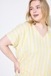 Bluseskjorte, oversized med striber