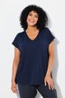 Sweat oversize. Col en V et manches courtes