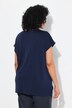 Sweat oversize. Col en V et manches courtes
