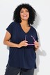 Sweat oversize. Col en V et manches courtes