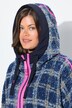 Veste en peluche oversize, avec capuche et fermeture zippée à double sens