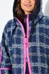 Veste en peluche oversize, avec capuche et fermeture zippée à double sens
