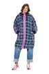 Teddy bunda, oversize, kapuce, dvoucestný zip