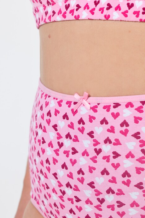 Maxislips, 5er-Pack, High Waist, Muster/uni, OEKO-TEX