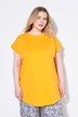 Cap Sleeve Rounded Hem Tunic Tee