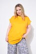 Cap Sleeve Rounded Hem Tunic Tee
