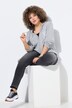 Jeans Sarah, gerafelde zoom, smalle pijpen, comfortabele tailleband