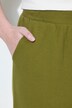Jupe-culotte en molleton de coton bio, tissu gaufré, jambe large